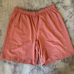 Free Fly Breeze Shorts Mens XL Mauve Performance Athletic Running Elastic Band